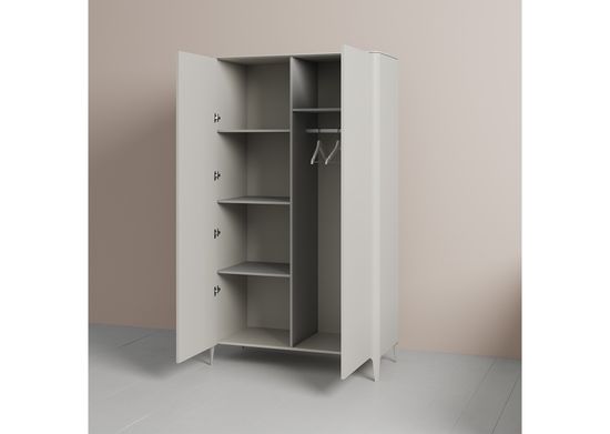 Шкаф Type 2-х створчатый высокий (серо-бежевый)