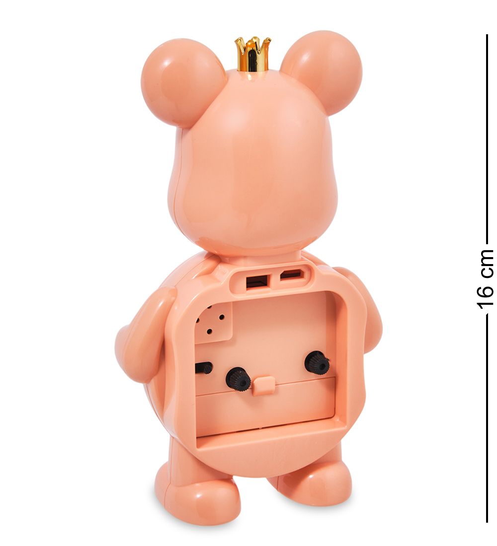 GAEM Art CL-09/2 Будильник «Медвежонок» персиковый