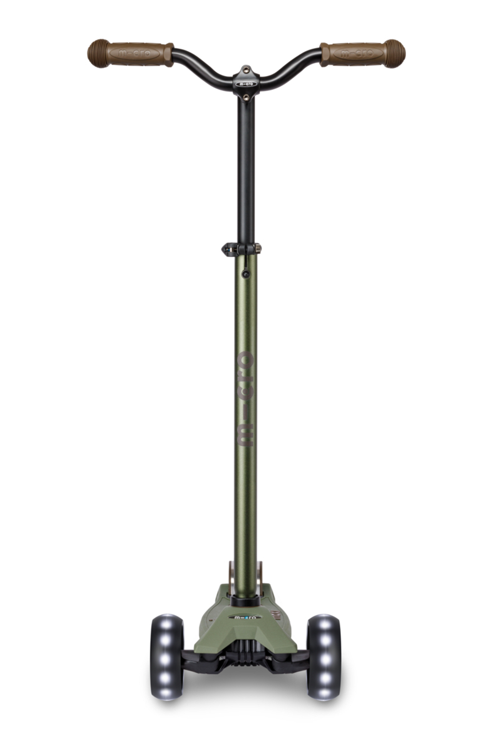 Самокат Maxi Micro Deluxe Pro LED оливковый