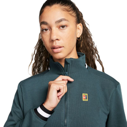 Женская Кофта теннисная Nike Court Dri-Fit Heritage Fleece - зеленый