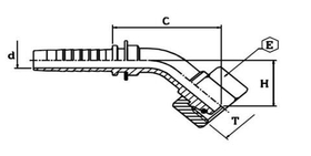 Фитинг DN 25 DKO-L (Г) 36x2 28 (45)
