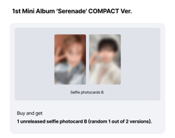 Альбом DK X SEUNGKWAN (SEVENTEEN) - Serenade (COMPACT Ver.)