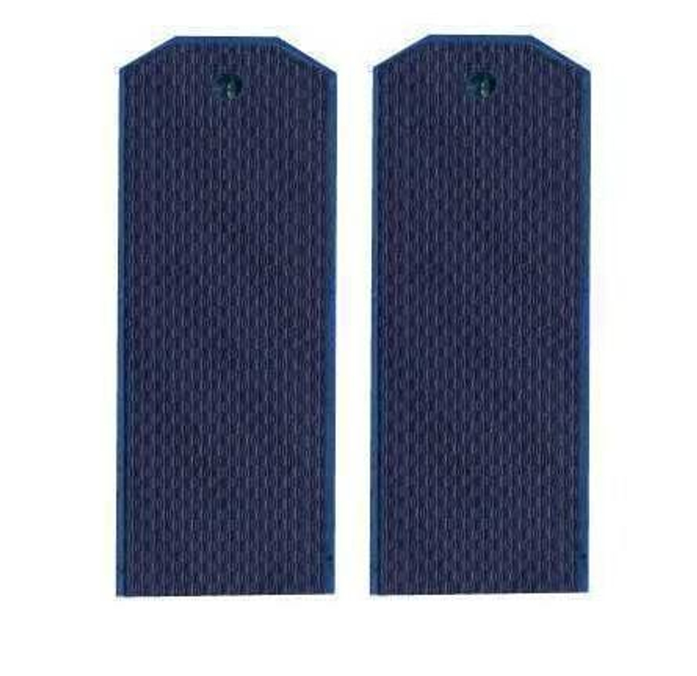 Погоны синие чистые (на пластике)