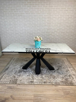 Кухонный раздвижной стол "Спайдер", итальянский мрамор