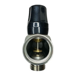 Коллектор из нержавеющей стали для отопления без расходомеров TIM 1" - 3/4" Евроконус - 8 выходов