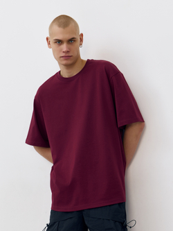 Футболка плотная (вишневый)