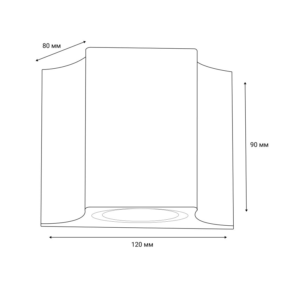 ULU-S24A-5W-4000K IP65 BLACK Светильник светодиодный уличный. Архитектурный накладной. Белый свет 4000K. Корпус черный. TM Uniel.