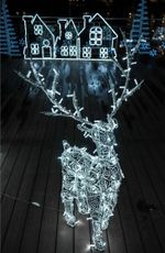 Светодиодная фигура "Олень" ажурный каркас