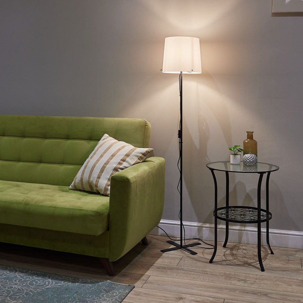 UML-T510 E27 BLACK-WHITE Торшер напольный под лампу Е27. 60W. Черный-Белый. ТМ Uniel