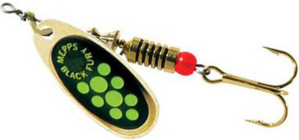 Блесна вращающаяся Mepps BLACK FURY 3, Gold/Chartreuse