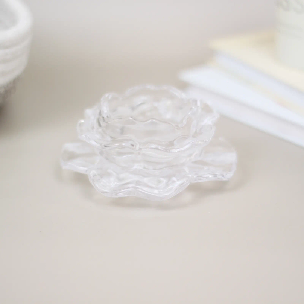 Подсвечник «Изящный цветок» 9*5 см, Белый