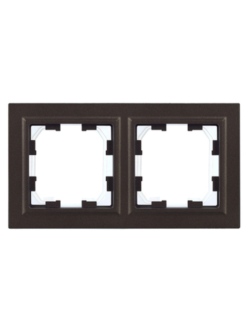 BRITE Рамка 2-местная IP44 РУ-2-БрТБ-44 темная бронза IEK