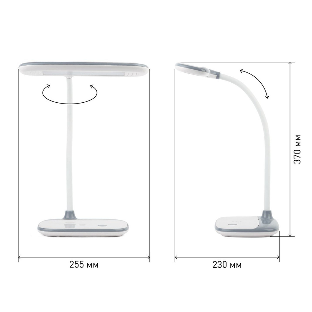 Светильник настольный LED, 6 Вт, белый, Эра, NLED-458-6W-W, 16х96, Б0028457