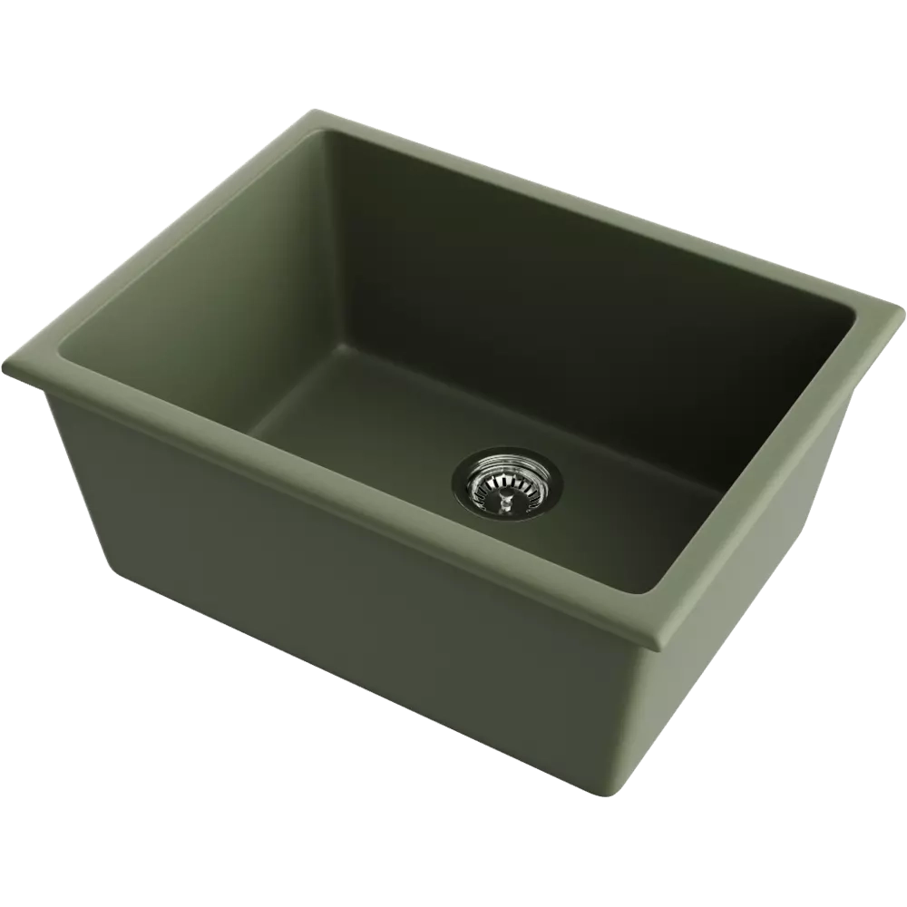 Кухонная мойка Omoikiri Okinoshima 61-U/I-OL Natceramic/olive