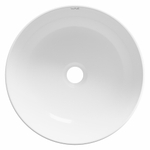 Раковина накладная на столешницу WAVE Round 405*405*140 ш*г*в без перелива,белый,круг