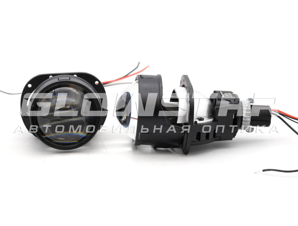 Билед модули Aozoom A5+ 2025 2.5 дюйма, 2 чипа, 5500K, 12V, 59W/52W, съемное гаечное крепление (комплект, 2шт)