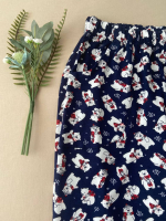 Бриджи Д-6Х/синий-мишки