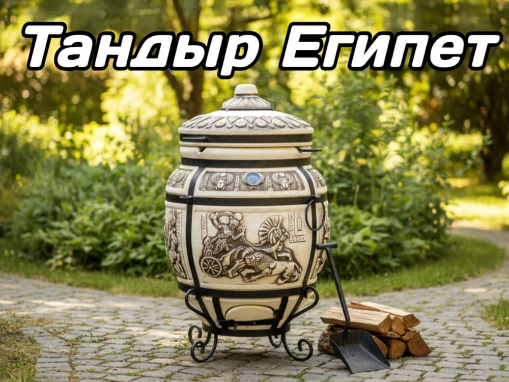 Ищете надёжный тандыр Египет 6-7 см стенка? Мы предлагаем тандыр Египет большой модели с толщиной стенки 6-7 см, загрузкой до 6-8 кг и высотой с крышкой 94 см. Этот тандыр Египет в Казани готов к использованию сразу с ляганом и подставкой, 10 шампурами. В нашем магазине можно купить тандыр Египет с откидной крышкой на петлях и термодатчиком .Такой тандыр Египет подходит для дачи, беседки, для приготовления мяса, рыбы, лепёшек и овощей. Выбирайте тандыр Египет большой, выбирайте тандыр с подставкой и термодатчиком, выбирайте тандыр Египет в Казани — мы доставим за 1 час. Узнайте цену, комплект и наличие тандыров Египет, написав нам в личные сообщения. Мы гарантируем качество: толстостенный тандыр Египет, термодатчик, крышка на петлях, подставка в комплекте. Напишите «Прайс по тандырам» и получите наш полный каталог тандыров Египет и других моделей.