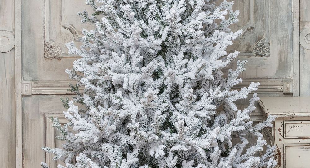 Заснеженная елка «Имперская» (Литая+пвх) от 1.8 м до 2,4 м