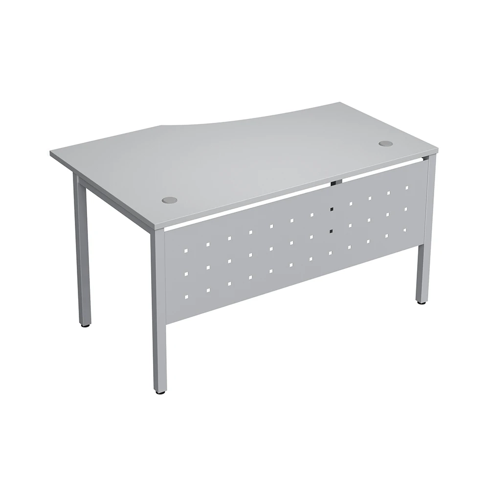 Стол криволинейный на металлокаркасе с экраном из металла МК40Х40 АВАНС (AVANCE)