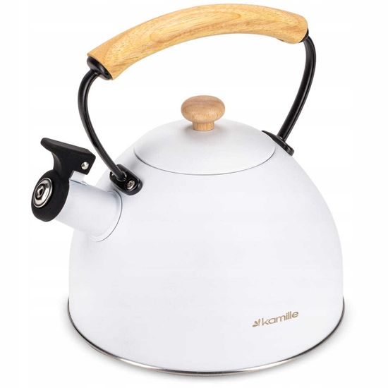 Чайник 2,5 л. из нержавеющей стали со свистком Kamille KM 0857