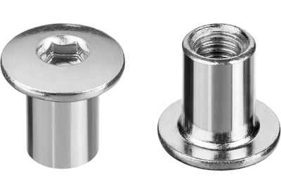 ЗУБР M6 x 12 мм, шест. 5 мм, цинк, 5 кг, гайка Эриксона с полукруглой головкой, Профессионал (303760-5)