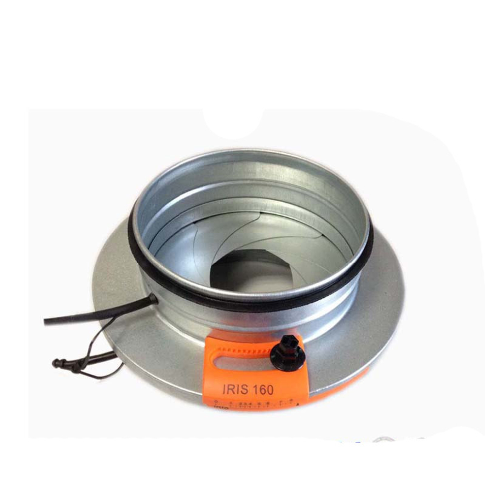 Ирисовый клапан Airone IRIS 315 для измерения и регулировки потока воздуха в вентиляционных каналах