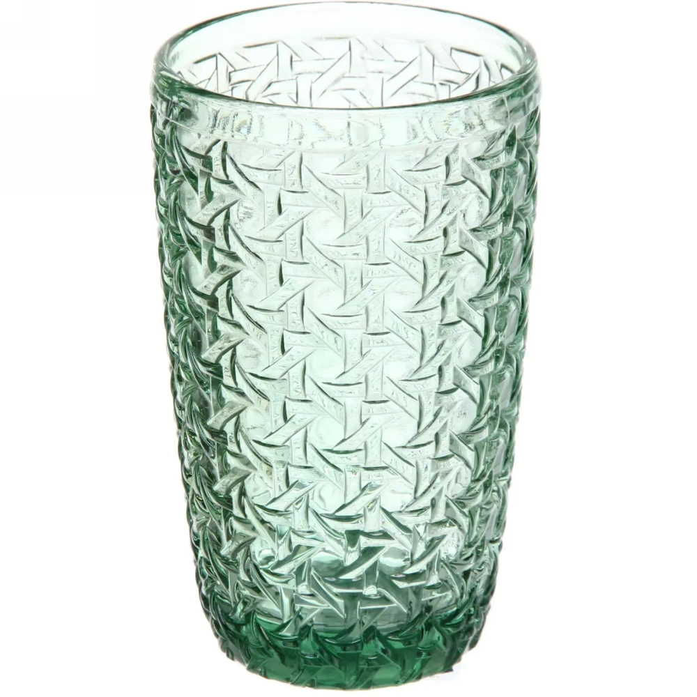 Стакан высокий 380мл «Emerald» Плетенка
