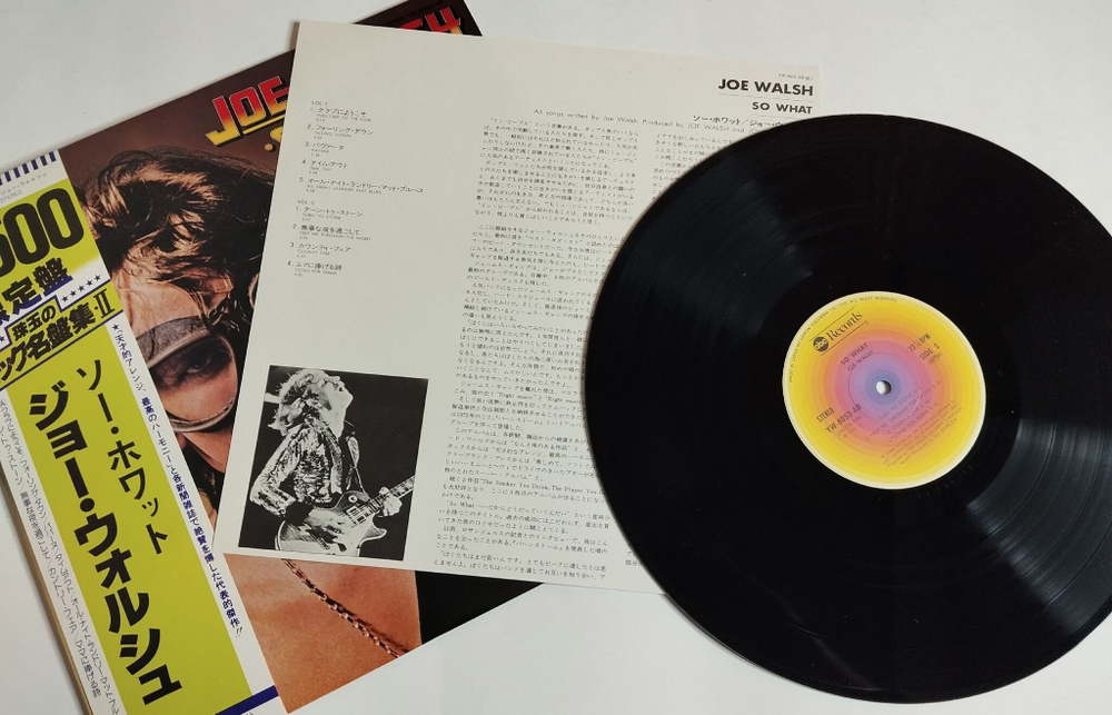 Винтажная виниловая пластинка LP Joe Walsh So What (Japan 1978) (Obi)