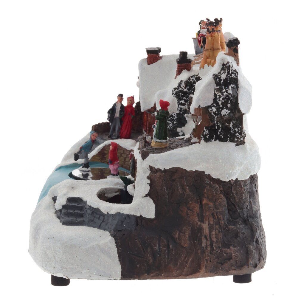 GAEM Фигурка декоративная "Рождество" (4 мелодии, подсвет, движ, 3xAA н/п, +USB), L30 W20 H20 см