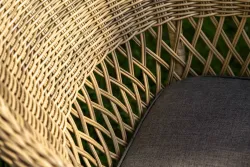 "Эспрессо-150 S" обеденная группа плетеная, цвет соломенный