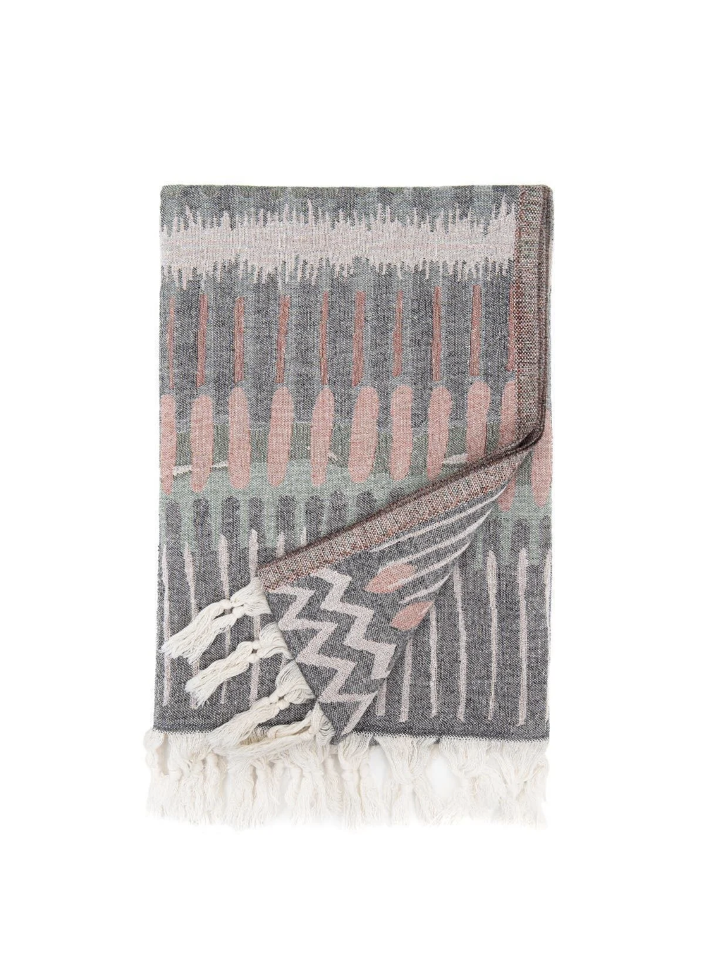 Пештемаль из органического хлопка Mayra 90x180 | серый