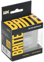 BRITE Датчик движения ДС10-1-БрС сталь IEK