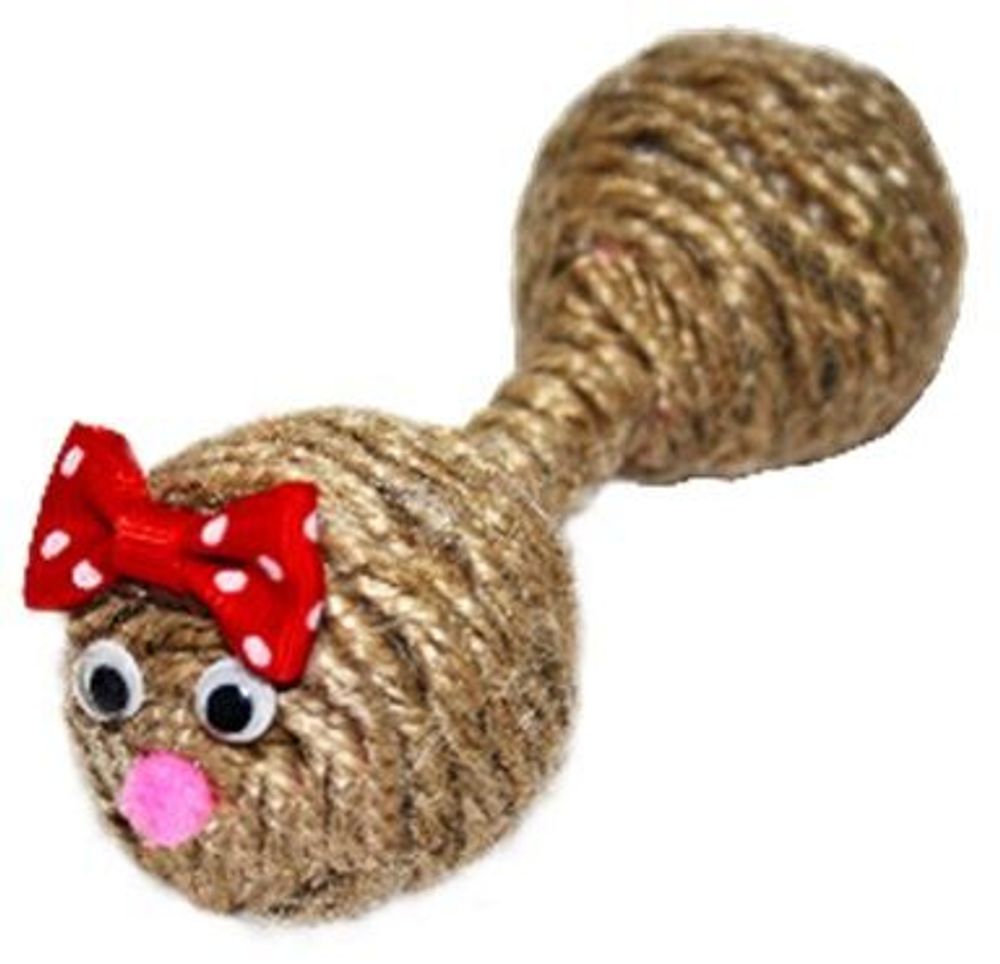 КС-104 игрушка для кошек Гантеля, звенящая