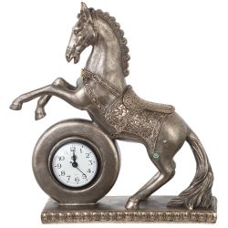 GAEM Фигурка декоративная "Лошадь" с часами (ААх1 н/п), L32 W9,5 H35 см
