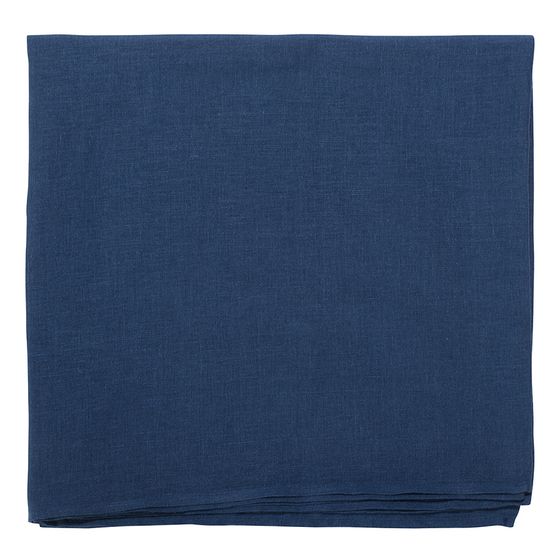 Скатерть из стираного льна синего цвета Essential, 150х250 см