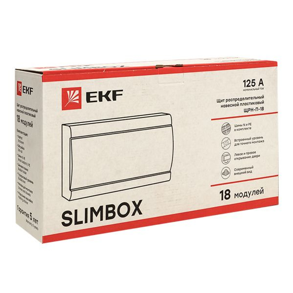 Щит распред. навесной ЩРН-П-18 "SlimBox" IP41 EKF