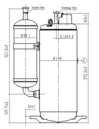 Компрессор QXAS-F356N050 8.8 кВт