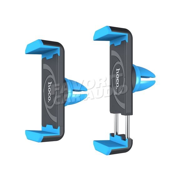 Держатель HOCO CPH01 металл воздуховод шарнир магнит черный/голубой