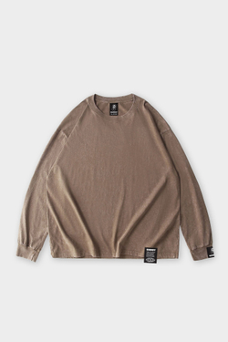 Лонгслив SHMOT "BLANK" GARMENT DYE Бежевый