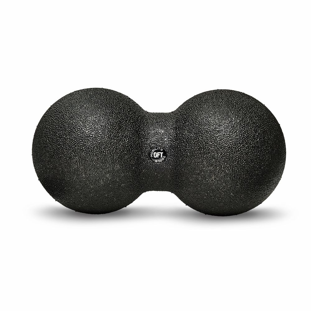 Шар массажный сдвоенный 24 х 12 см черный