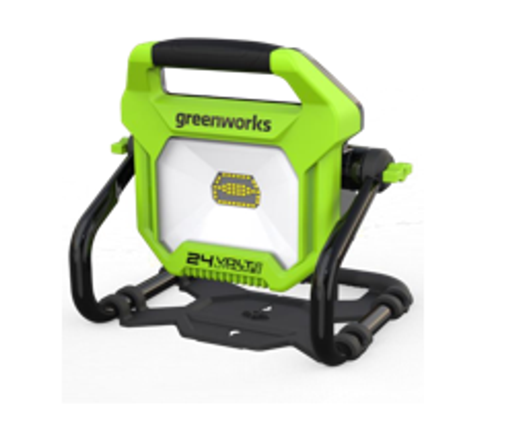 Фонарь светодиодный Greenworks, G24WL, 24В / 220В, 3401307 без АКБ и ЗУ