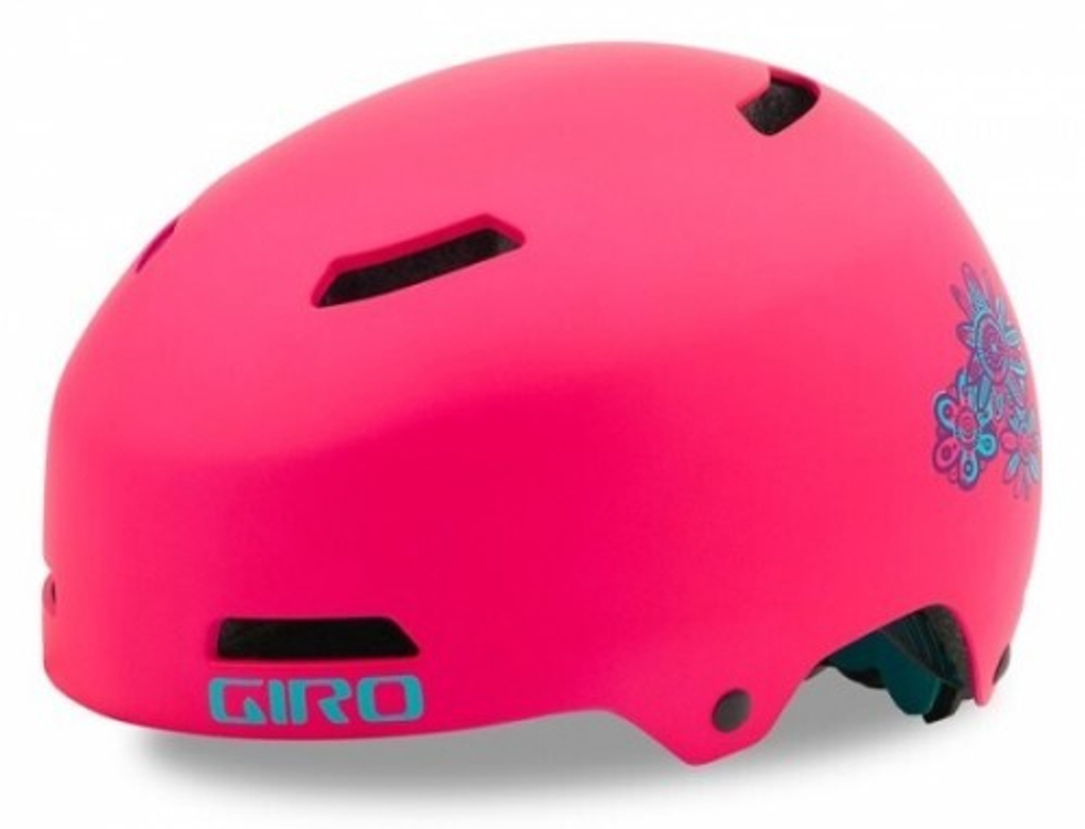 Шлем Giro 18 DIME FS BMX  дет. мат. свет.розов. цветок. р.XS