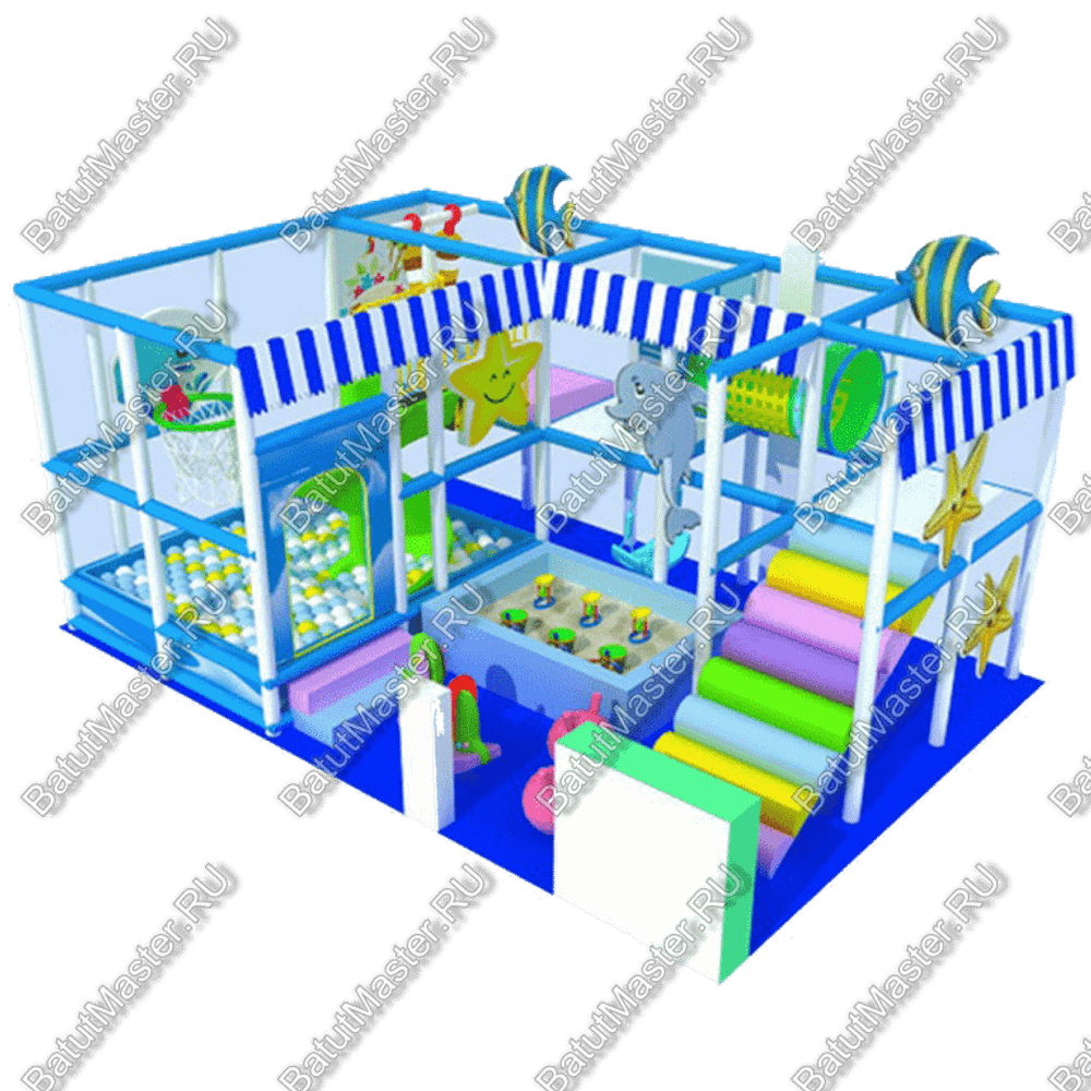 Детский игровой лабиринт «Голубой бриз»