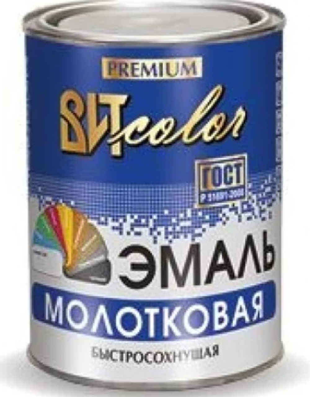 Эмаль с молотковым эффектом зеленая 0,8 кгВИТ color