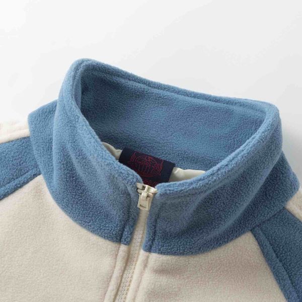 Толстовка Turbo fleece бежевый/синий - фото 3