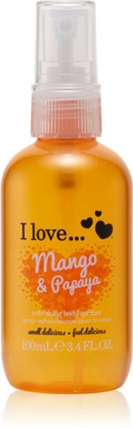 I love... Mango & Papaya - освежающий спрей для тела /   100  ml  / GTIN 5060217188842
