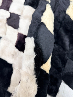 Покрывало меховое ковер из шкуры овчины