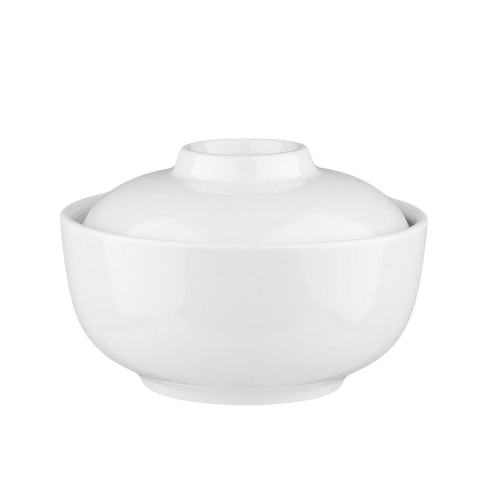 Бульонница мисосупница 325 мл d 12,3 см h8,5 см с крышкой белая фарфор P.L. Proff Cuisine [6]