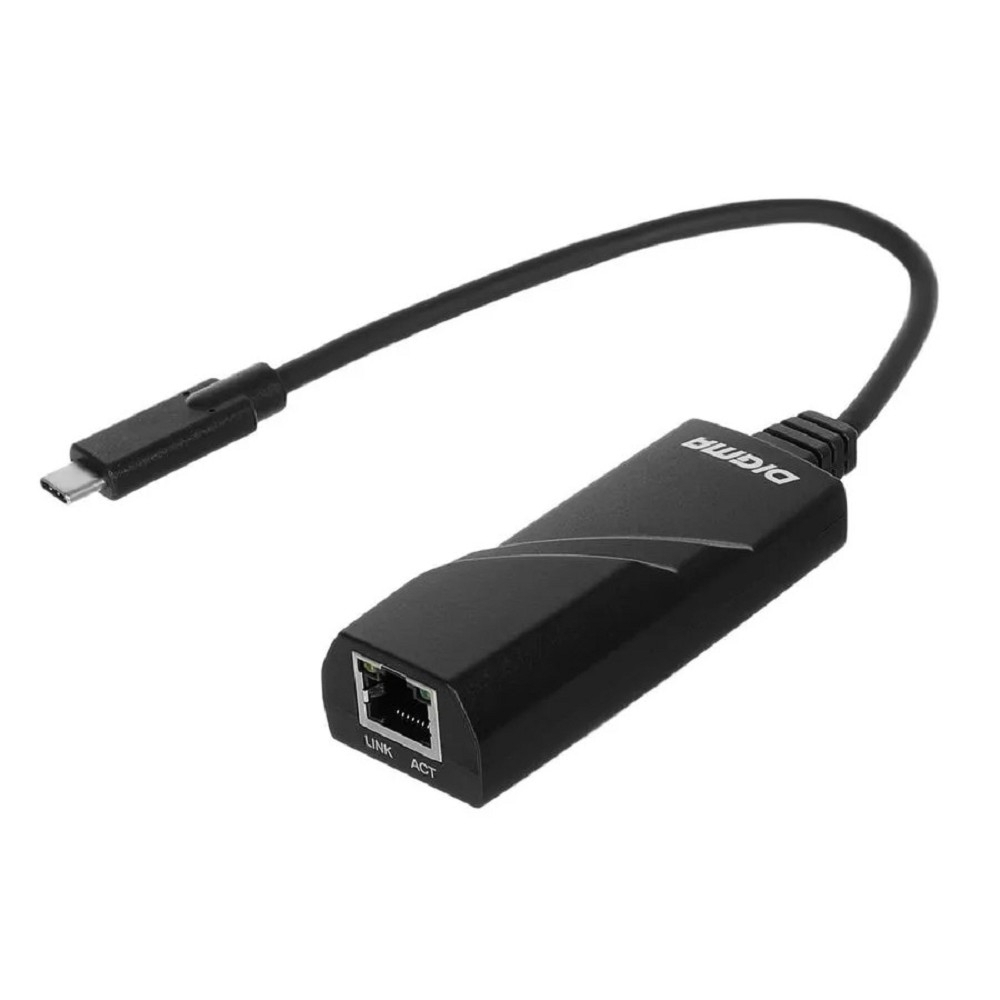 Сетевая карта Digma D-USBC-LAN1000 Net Adapter Gigabit Ethernet USB Type-C (pack:1pcs)
